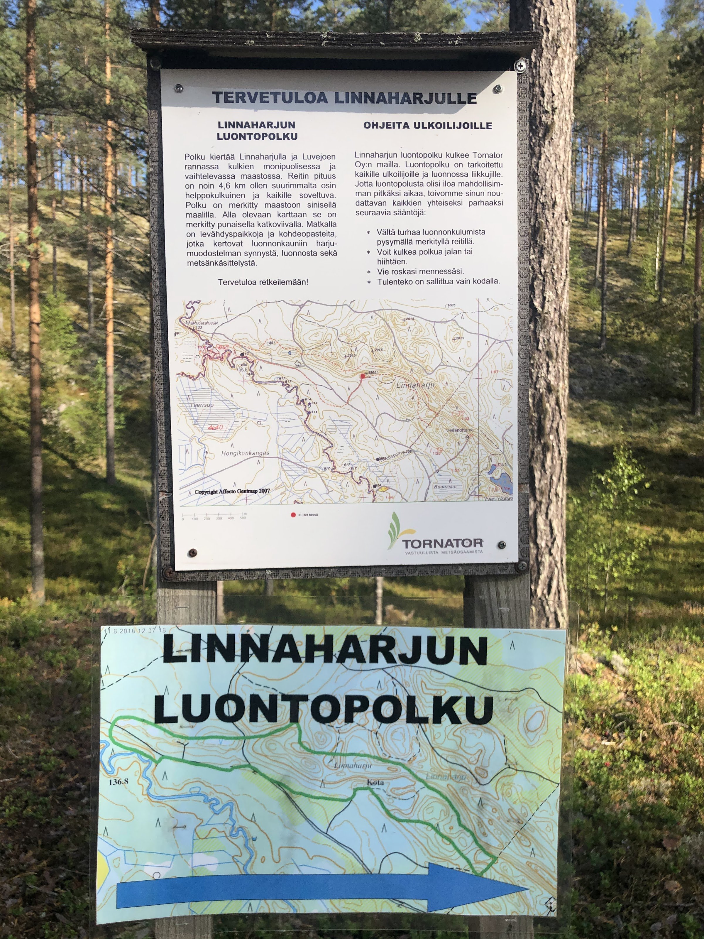 Hut of Linnanharju Nature Trail (Linnanharjun metsäpolku laavu)